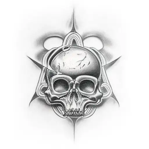 memento mori tattoo design idea