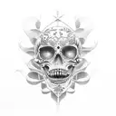 memento mori tattoo design idea