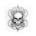 memento mori tattoo design idea