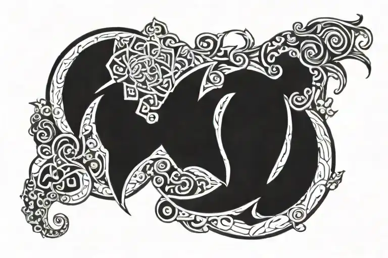666  ONE OF ONE tattoo design idea