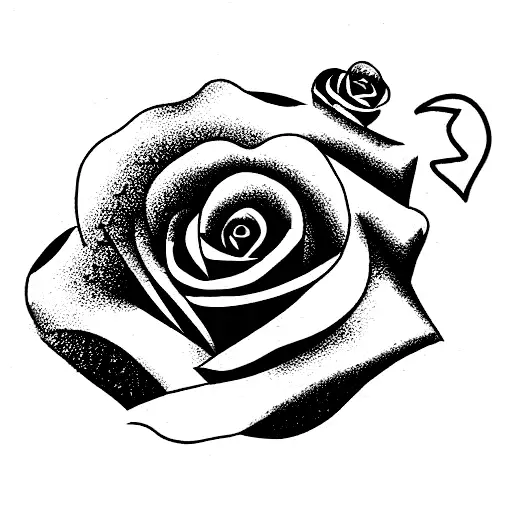 love rose relationship tattoo design idea