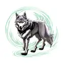 Wolf tattoo design idea