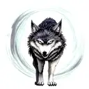 Wolf tattoo design idea