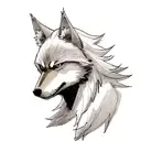 Wolf tattoo design idea
