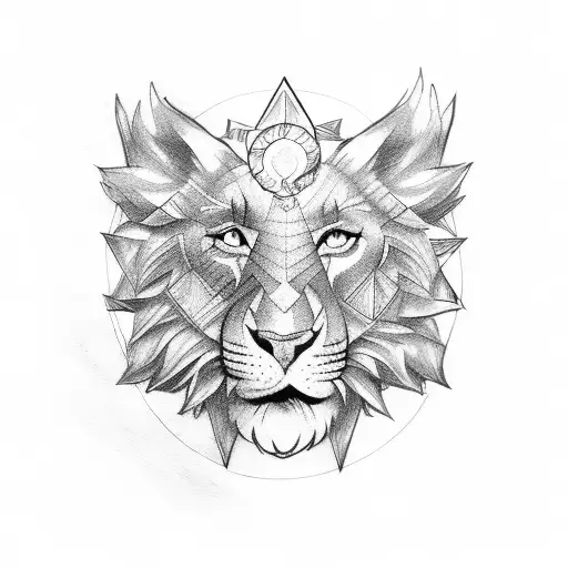  leo and cancer symbols tattoo design idea