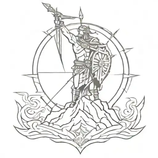 victory or valhalla tattoo tattoo design idea