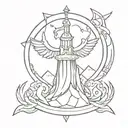 victory or valhalla tattoo tattoo design idea