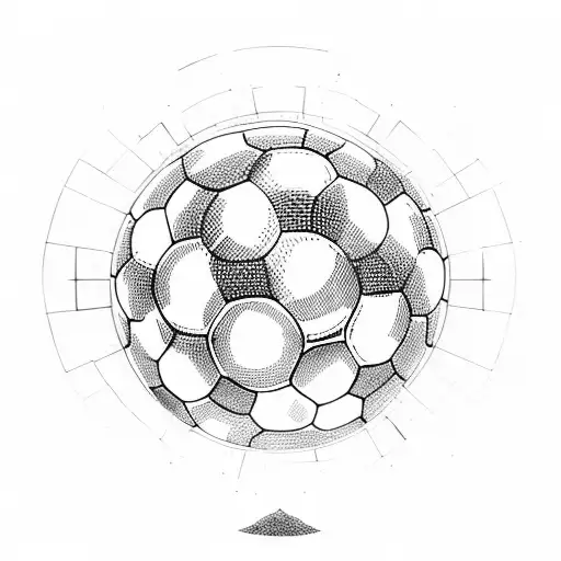 soccer ball tattoo design idea