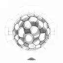 soccer ball tattoo design idea