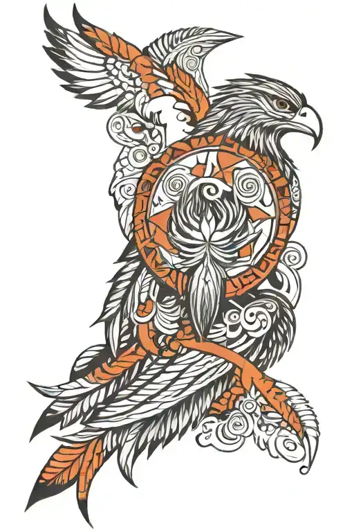 indigenous art tattoo design idea