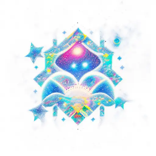 Milky Way Star NEOtribal tattoo design idea