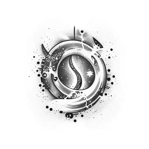 Milky Way tattoo design idea