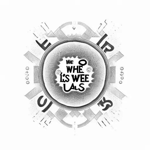 the phrase "all we need is love" written in English but the letters look like Japanese or Chinese letters, and they are  tattoo design idea