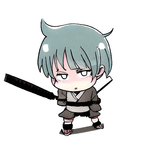 hashbulla characterized by ronin tattoo design idea