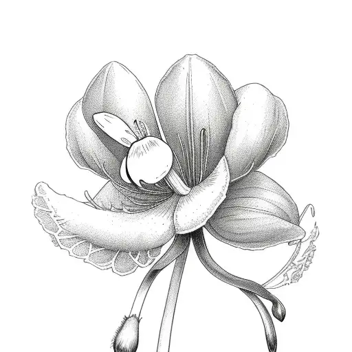 Snowdrop, Violet and Poppy together tattoo design idea