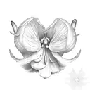 Snowdrop, Violet and Poppy, three together tattoo design idea