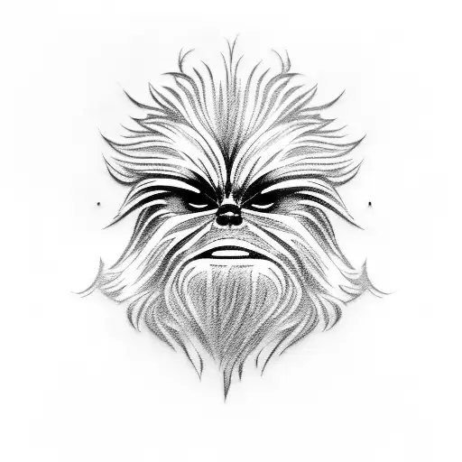 chewbacca tattoo design idea