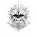 chewbacca tattoo design idea