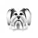 tibetan terrier ears tattoo design idea