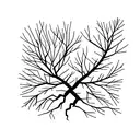 A Pine standing complitly alone  tattoo design idea