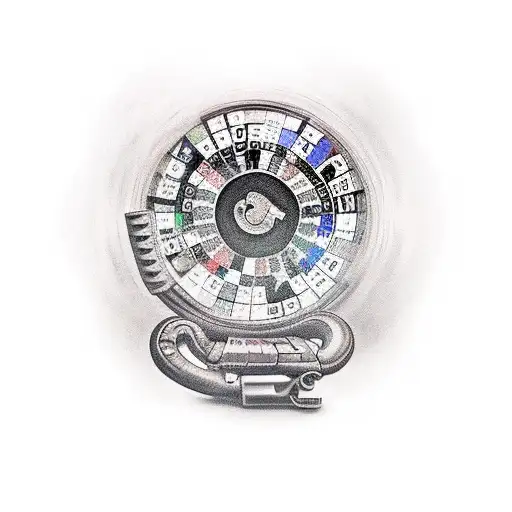 life's a gamble with guns,money,liquor  tattoo design idea