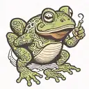 frog boxing tattoo design idea