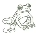 frog with boxing glove tattoo design idea
