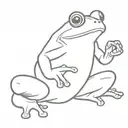 frog with boxing glove tattoo design idea