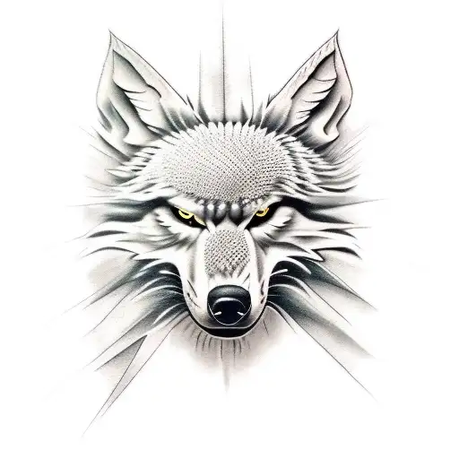 lobo  tattoo design idea