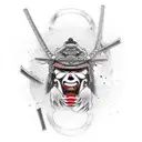 samurai death before dishonor tattoo design idea