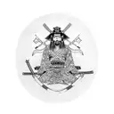 samurai death before dishonor tattoo design idea
