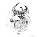 Capricorn Gemini and Taurus  tattoo design idea
