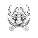 Capricorn Gemini and Taurus  tattoo design idea