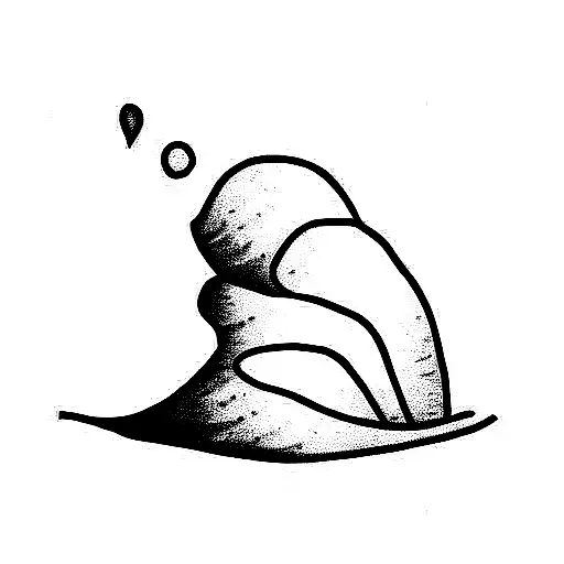 sentiment de solitude  tattoo design idea