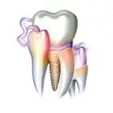 a tooth tattoo design idea