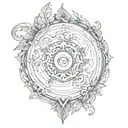 Earth element tattoo design idea