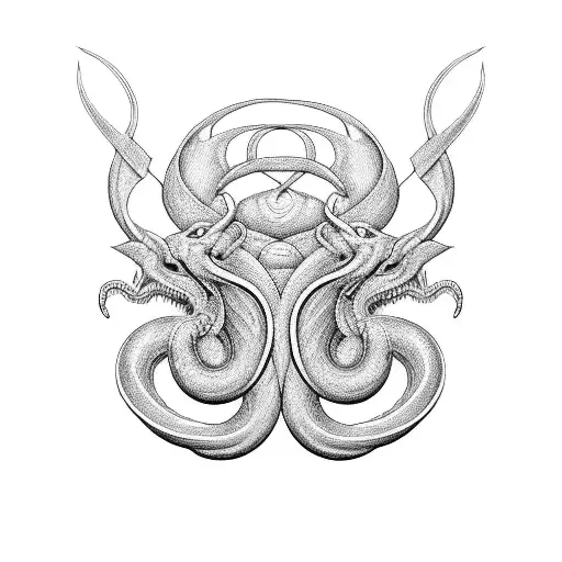 Drachenauge Viper জ্ঞান শক্তি Schriftzug für den Unterarm tattoo design idea