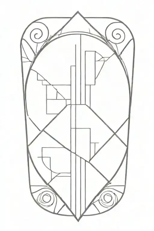 art deco tattoo design idea