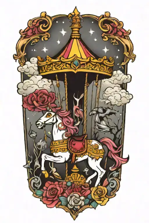carousels tattoo design idea