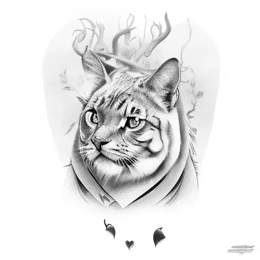 logging in loving memory tattoo design idea