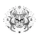 Leo constellation stars tattoo design idea