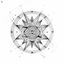 Leo constellation stars tattoo design idea