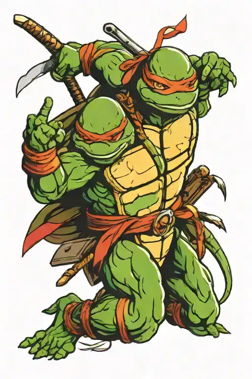 Teenage Mutant Ninja Turtles tattoo design idea