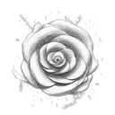 wind rain paper flowers candy clouds of lulaby tattoo design idea