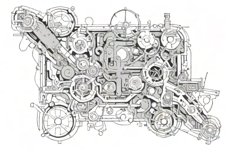 Blackout tattoo design idea