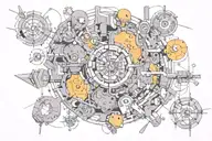 Blackout tattoo design idea