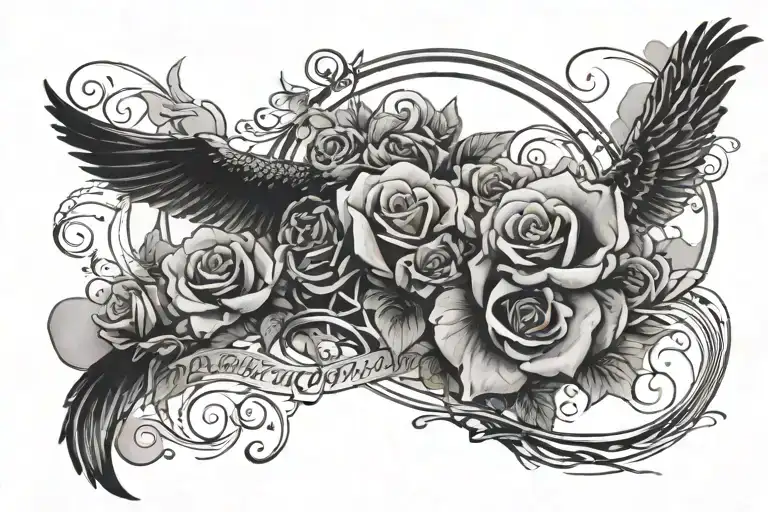 Everything happens for a reason tattoo design idea