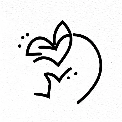 2 corazones tattoo design idea