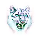 Panther tattoo design idea