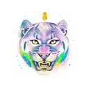 Panther tattoo design idea